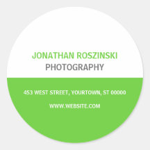 Simple Text Green Sticker