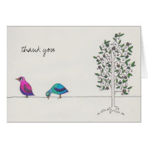 simple thank you card