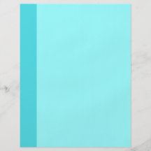 simple turquoise custom flyer