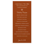 Simple Wedding Programs (Brick) rack cards