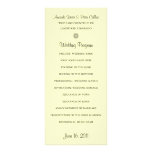 Simple Wedding Programs (Cream) Customized Rack Card