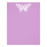 Simple White Butterfly Letterhead Template