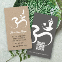 Simple Zen Yoga Om Calligraphy Silhouette Symbol