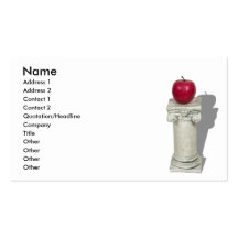 SimpleAppleColumn061210Shadows, Name, Address 1... Business Card