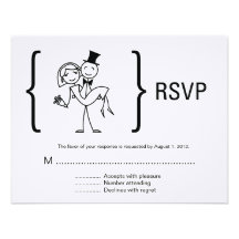 Simplement amour épousant la carte de RSVP Invitation Personnalisable