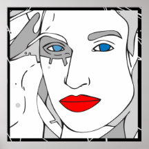 simplicité noire et blanche posters