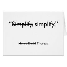 Simplify greeting card