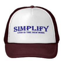 Simplify Less Is More Hats