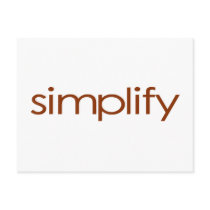 Simplify Postcard