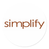 Simplify Round Sticker