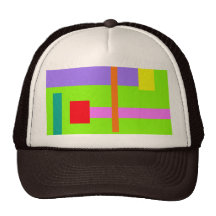Simplistic Minimal Design Green Field Trucker Hat
