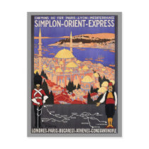 Simplon Orient Express London Constantinople Postcards