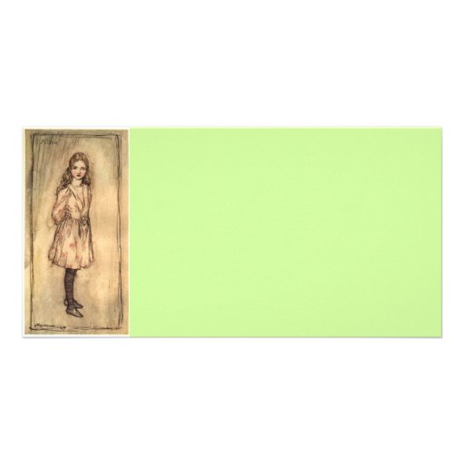Simply Alice by Arthur Rackham Customized Photo Card