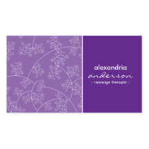 Simply Elegant Custom Business Cards (lavender)