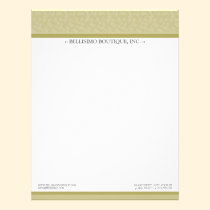 Simply Elegant Designer Custom Olive Letterhead letterhead