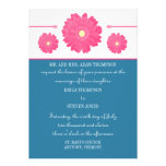 Simply Elegant Gerbera Daisies Wedding Invitation