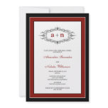 Simply Elegant Rehearsal Dinner Invitation (red)