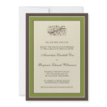 Simply Elegant Wedding Invitation (olive)