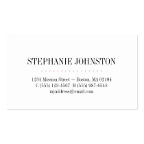 Simply high fashion pink stripe personal calling business cards