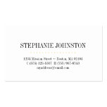 Simply high fashion yellow stripe personal calling business card