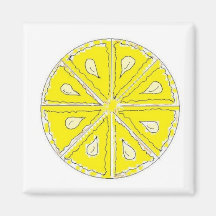 Simply Lemon Fridge Magnet