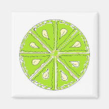 Simply Lime Fridge Magnets