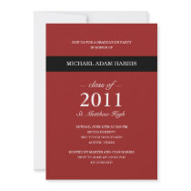 Simply Modern Graduation Party Invitation