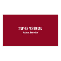 Simply modern red minimalist professional business cards