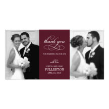Simply Pretty Wedding Thank You Photo Cards