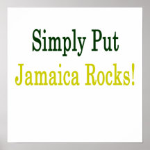Simply Put Jamaica Rocks Poster