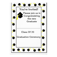 Simply Sheek Graduation Ceremony Invitation