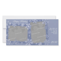 Simply Snowflakes Double Photo Card Horizontal 1