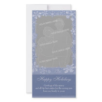 Simply Snowflakes Vertical Photo Card Option 1