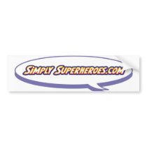 Simply Superheroes Bumper Sticker
