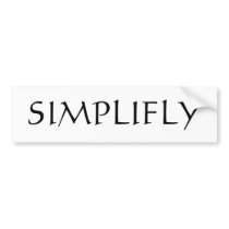 Simplyfly Bumper Sticker
