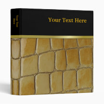 Simulated Snake Skin Vinyl Binder
