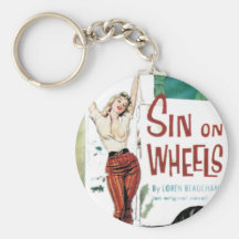 Sin On Wheels Pulp Fiction Key Chains