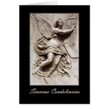 Sinceras Condolencias ANGEL Spanish Sympathy Card