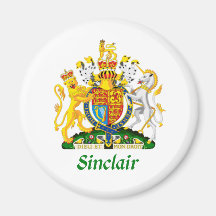 Sinclair Shield of Great Britain Refrigerator Magnets