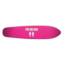 Sine Qua Non Romantic Latin Quote Valentine's Day Skate Board Decks