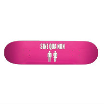 Sine Qua Non Romantic Latin Quote Valentine's Day Custom Skate Board