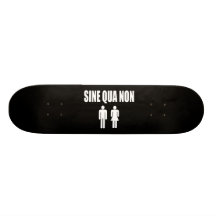 Sine Qua Non Romantic Latin Quote Valentine's Day Skate Boards