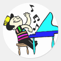 Sing a long round stickers