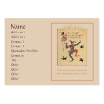 Sing a Song of Sixpence Chubby Business Card