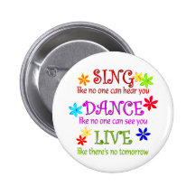 Sing Dance Live Pins
