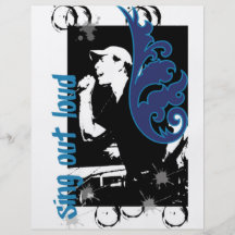 sing out loud custom flyer