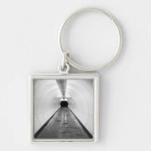 Singapore. An illuminated pedestrian tunnel in Key Chain