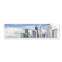 Singapore cityscape bumper sticker