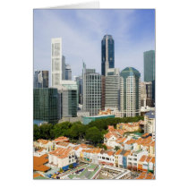 Singapore cityscape greeting card