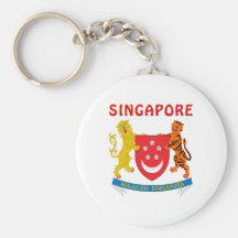 SINGAPORE Coat Of Arms Keychains